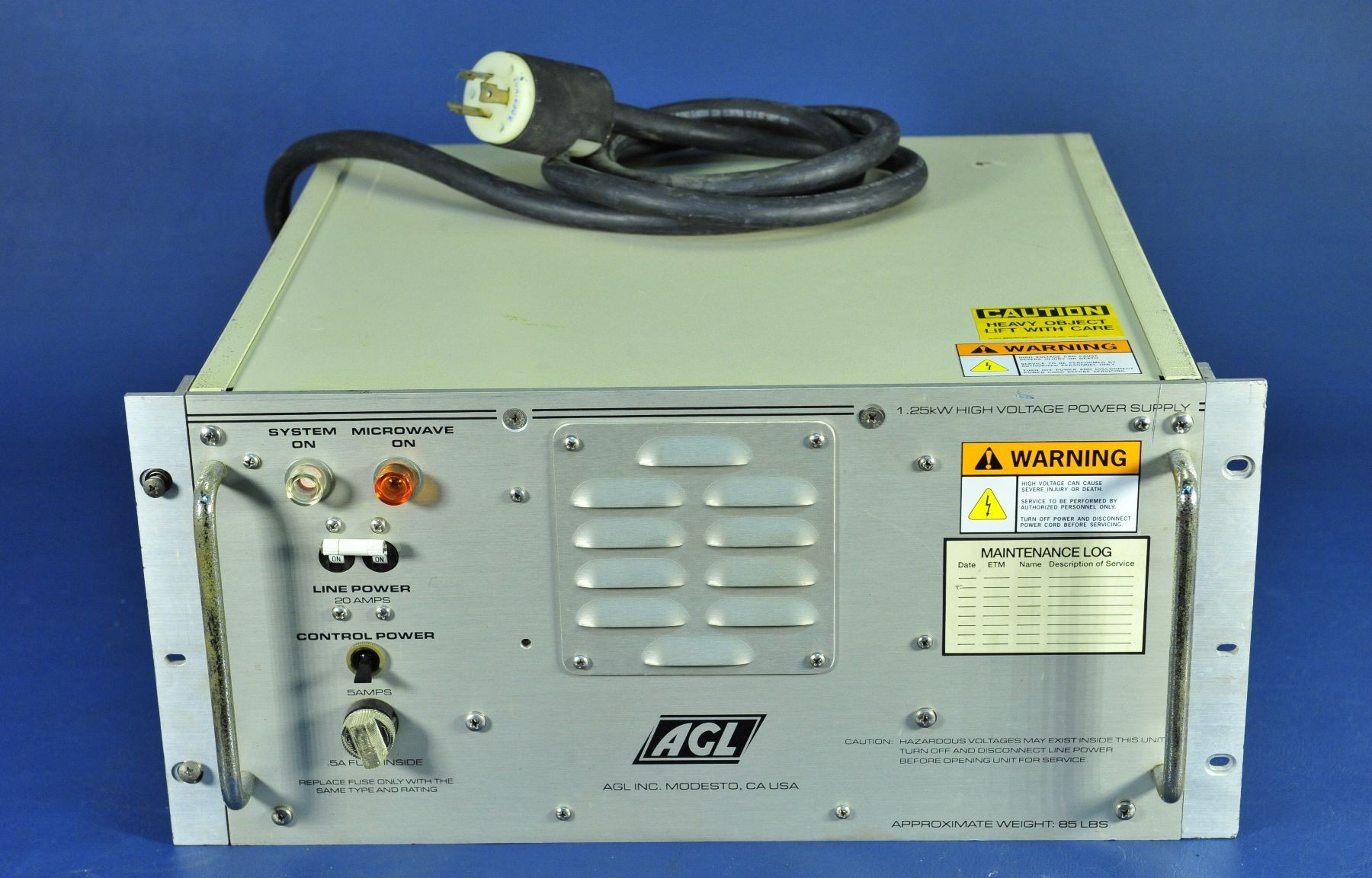 200 AGL HIGH VOLTAGE POWER SUPPLY C12932 2U